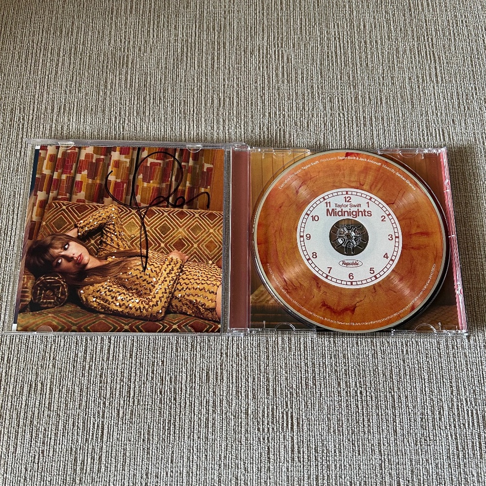 Hand Signed Taylor Swift Midnights Blood Moon Edition!